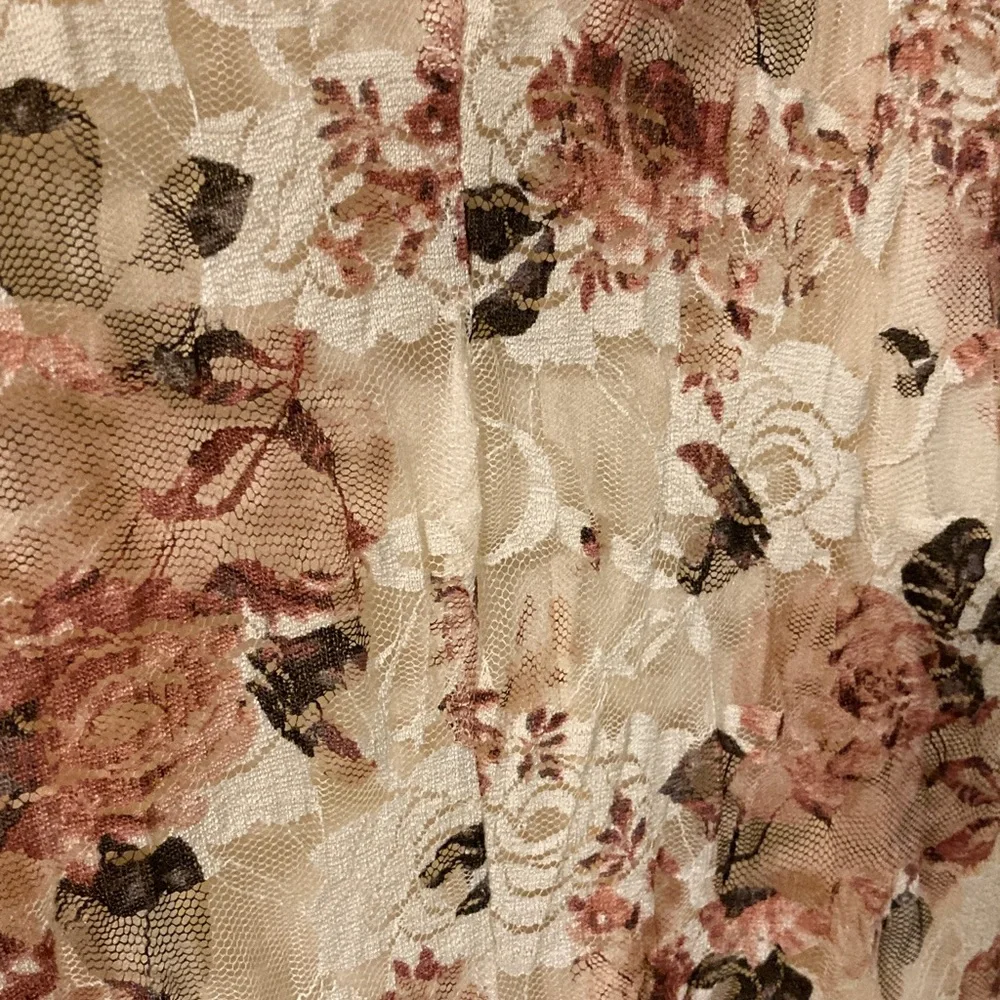 NEW NWT Rue21 Floral Lace Dress - Cream and Pink Junior’s Large - Picture 7 of 12